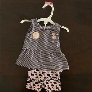 New born tank and short set